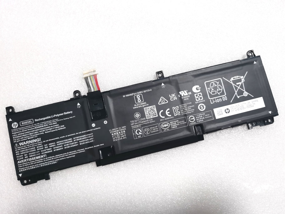 3Cell 51.3Wh 4.68Ah HP RH03XL M73472-005 RH03051XL Laptop Battery ...